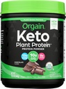 Orgain Organic Keto Vegan Protein Powder, Chocolate - 10g Plant Based Protein, 0g Sugar *, Avocado & Coconut Oil, Gluten Free, No Dairy, Lactosa or Soy Ingredients, For Smoothies & Shakes, 0.97lb