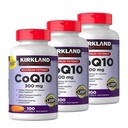 Podpis Kirkland CoQ10 300 mg, 100 Softgels (3 balení)