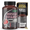 Ultra Muscle Builder Dodatek s L- Arginin & Tribulus - Podpora sportovního výcviku - 150 Kapsle (150denní dodávka)