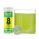 8Zelené Supergreens Tablety CARL 124; Super Zelené Powder Superfood Tablet, Metabolismus Immunity & Focus, Denní Zelené Effervescent Tablety, Organic: Aloe Vera, Spirulina, Chlorella, Lemon Lime, 10 Služeb