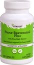 Vitacost Trans- Resveratrol Plus -- 60 Vegetariánských kapslí