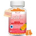 Lutein a zeaxanthin doplňky Gummies, Advanced Eye vitamin dodatek s bilberry, Saffron, Grape Seed, Omega 3 pro makulární zdraví, suché oko, Vizuální funkce - Orange Flavor, 60 Počet