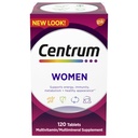 Centrum Multivitamin pro ženy, Multivitamin / víceminerální doplněk se železem, vitamin D3, B vitaminy a antioxidační vitaminy C a E, gluten zdarma, Non- GMO ingredience - 120 Počet