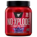 BSN N.O.-XPLODE Pre Workout Powder, Energetický doplněk pro muže a ženy s creatine a beta- Alanin, Flavor: Grape, 30 Servings