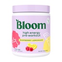 Bloom Nutrition High Energy Pre Workout s Beta Alanine, Ginseng a L Tyrosin pro Amino Energy, přírodní kofein prášek z Green Tea Extract, Keto, Cukr zdarma nápoj Mix, Malina Lemonade