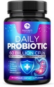 Probiotika 60 miliard CFU - 10 proužek + trávicí enzymy & Prebiotika - Nejlepší Probiotika pro ženy a muže, Podporuje imunitní, Gut zdraví, Occasional zácpa, Průjem, plyn & Floating - 60 Kapsle