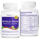 Plné potraviny Prenatal Vitamíny (120 Kapsle) Přírodní podpora pro zdraví matek a plodu, Prenatal Multivitamin pro ženy s Choline, B Vitamíny a další, Vegan, No Soy, Gluten nebo Dairy