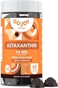 GOJOY NATURALS Astaxanthin Gummies 24 mg - High potency Antioxidant Supplement - Skin, Eye & Immunal Wellness Support - Vegan, Sugar- Free, Non- GMO, Gluten- Free, Soy- Free - 60 Gumy
