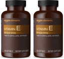 Prvky Vitamin E, 400 IU, 100 Softgels, 100 Days of Supply (Balení květen Vary) (Balení po 2)
