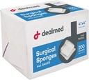 Dealmed 4 "x 4" Chirurgické houbičky, 8-Ply, Non- Tfined Absorbent Gáza houbičky pro péči o zranění, První pomoc kity a lékařské vybavení, 200 Počet (balení po 1)