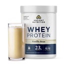Starožitná živina Fed syrovátkový protein, Vanilla Bean, 23g protein, 20 Služeb, Hydrolyzované kolagen Peptidy, Organic Regenerative A2 / A2 Mléčný protein