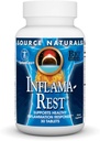 Zdroj Naturals Inflama- Rest - Bylinné a minerální míchání s turmerickou, boswellií, zázvorem, Quercetinem - Maximální reliéf a relaxace stresu - 30 tablet