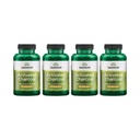 Swanson Aktivované Charcoal - Přírodní doplněk podporující zdravou absorpci - Pomáhá w / Bloating & Udržování Bowel Regularity - (120 Kapsle, 520mg na Serving) 4 Pack