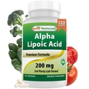 Nejlepší Naturals Alpha Lipoic Acid 200 Mg 120 Kapsle