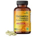 Futurebiotika Glucosamine Chondroitin Turmeric & MSM Advanced Joint Formule, Podporuje zdravé klouby a mobilitu - Non- GMO, 180 Kapsle