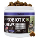 Probiotika pro psy, Zlepšit kvasinkovou rovnováhu, Itchy Skin Itchy Uši, Gut zdraví, Alergie, Imunita, Psí Probiotika a Dědičné Enzymy s prebiotiky - snížit průjem (Kuře, 120 Žvýkačky)