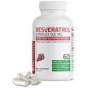 Bronson Resveratrol 500 Komplexní standardizované Trans- Resveratrol + Grape Seed & Red Wine Extract, 60 Kapsle