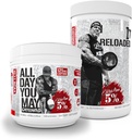 5% Nutrition Rich Piana Bundle 124; AllDayYouMay Caffeinated BCAA Powder + Kill It Reloaded High- Stim Pre- Workout (Ovocný punč)