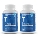 Základní prvky T- Hero - Denní Testosteron Podpora pro muže - Promotes Vitality & Drive - s Ashwagandha, Shilajit, Boron, DIM - 60 Počet - 30 Služeb (2-Pack)