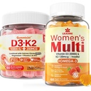 Sugar- bez vitaminu D3 K2 plněné gumové + multivitamin pro ženy gumové