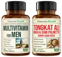 Vimerson Health Multivitamin pro muže & Tongkat Ali pro muže s rohovými kozí trávou, Maca kořenový prášek, Tribulus Terrestris, Saw Palmetto Extract