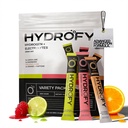 Hydrogenovaná voda + Electrolytes Drink Mix - Variety Pack 124; H2 Hydratační balíčky s molekulárním vodíkem, sodík, draslík, hořčík 124; Lemon Lime, Malina, Orange + kofein 124; 12 Počet