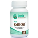 Peak Pure & Natural, Peak Krill Oil Supplement - Lepší než Fish Oil pro kloubní a srdeční zdraví - Krill Oil Brain Supplement - EPA, DHA, a Astaxanthin - 60 softgelů