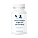 Vital Nutrients Saw Palmetto s Pygeum & Nettle Root - Vegan Saw Palmetto pro muže podporuje zdravou funkci prostaty * - Gluten, mlékárna, Soy Free - 60 Kapsle