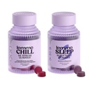 Lemme Chill & Sleep Bundle - Stress Relief Gummies with KSM- 66 Ashwagandha & Deep Sleep Gummies with Melatonin and Magnesium to Fall Asleep Faster - Gluten- Free and Non- GMO (Variety Pack of 2)