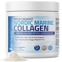 Bronson Marine Kolagen Peptides Hydrolyzované bílkoviny prášek 100% Wild chycen Nordic Cod ověřený udržitelný zdroj spojky kůže hřebíky & kosti 150g (5.29oz)
