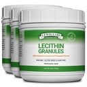 Lecithin Granules Dodatek 124; Přírodní Soy Lecithin Powder je vynikající zdroj fosfatidyl Cholin 124; Kojení podpora, imunitní funkce a podpora zdraví mozku, 16 oz