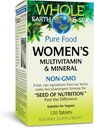 Přírodní faktory Celá Země & moře Dámské Multivitamin & Mineral, Celý doplněk stravy, Vegan, 120 Tablety
