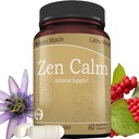Zen klid Stres Address Address Address Organic Adaptogenic Byliny - hořčík, B Vitamíny, GABA & Více na podporu přírodního klidu. Neutopený. Non- GMO (60 Veggie Caps)