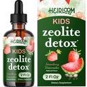 Zeolit Detox pro děti Liquid Drops - Gentle Daily Cleanse & Speech Support with Methyled B12 & Vitamin D - Kids Clinilolite Zeolite Drops Detox Cleanse Dodatek 2oz