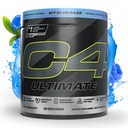 Cellucor C4 Ultimate Pre Workout Powder - Sugar Free Preworking Energy Supplement pro muže a ženy - 300mg kofeinu + TeaCrine + Dynamine + Creatine - ICY Blue Razz, 20 Služeb