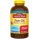 Příroda vyrobený rybí olej Omega 3 doplňky, 1000mg Softgels, Omega 3 Fish Oil pro zdravou podporu srdce, 320 Softgels, 160 Den Dodávka