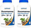 Nutricost Glucomannan 1,800mg Per Serving, 180 Kapsle (2 Lahve)