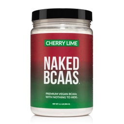 NAKED Cherry Lime BCAA Amino Acids Powder, 100% čisté 2: 1: 1 Vzorec, Vegan Branched Chain Amino Acids, Instantized All Natural BCAA Powder Supplement - 501 Grams, 34 Servings