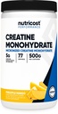 Nutricost Creatine Monohydrát Powder (Ananas Mango, 500 Gram) - Mikronizovaný Creatin dodatek - Vegan, Non- GMO, gluten zdarma