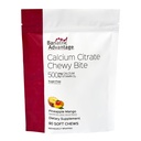 Bariatrická výhoda vápníku Citrát Chewy Bites 500 mg - Vysoce Absorbovatelné & Digestible - Vitamin D3 - Snadno žvýkací doplněk vápníku - Ananas Mango - 90 Počet