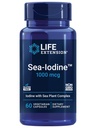 Life Extension Sea-jód ™, kelp a bladderwrack- odvozené jód, podporuje zdravé úrovně této esenciální výživy pro zdraví štítné žlázy a mimo, Non- GMO, gluten- free, Vegetariánské, 60 Kapsle