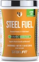 SteelFit Steel Fuel BCAA Amino Acids Powder for Intra- Workout to Acelerate Muscle Growth & Enhanced Endurance - 30 Serings in Lemon Lime - BCAA Supplements Powder for Electrolytes & Recovery