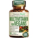 Vegan Multivitamin pro ženy a muže - Esenciální multivitaminy a multiminerály 90 Tablety s vitaminem B12, A, D, C, zinek, hořčík a další pro celkové tělo Wellness - 23 Klíčové výživné látky a vitaminy