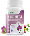 Mléko Thistle dodatek s kořen pampelišky, Artichode Extract, 80% Silymarin pro podporu jater - Játra čištění Detox & opravy Formule, Non- GMO - 60 Kapsle