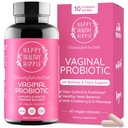 Vaginální probiotika pro ženy - ph Balance pro ženy CFU 124; 10B CFU - 10 Strains CFU 124; Cranberry & D- Mannose CF124; BV, Yeast, Flora & Odor Control CF124; Močové, Gut & Digestive Health Support Pills, 60 Ct