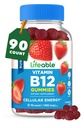 Živý cukr zdarma vitamin B12 Gummies 124; 1000 mcg Gummies 124; Velký Ochutnávání B12 Vitamíny Gummies 124; Energie, nálada, a metabolismus Podpora Gummies pro muže, ženy, dospělé 124; 90 Gummies