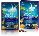 Noční enzym, Denní multi trávicí enzymy, Zelené švestky ovoce a zeleniny s probiotika, Relief Bloating, Lepší spánková kvalita, pro muže a ženy, Podpora stravitelné zdraví - 30 Tablety
