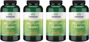Swanson Psylium Husk dietní doplněk vlákna 610 mg 300 Kapsle - (4 balení)