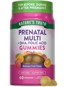 Nature 's Truth Prenatal Multivitamin Gummies CLAS124; s DHA & Folic Acid CLAS124; 60 Count CLAS124; Fruit Flavor CLAS124; Non-GMO & Gluten zdarma dodatek