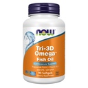 Nyní Potraviny doplňky, Tri-3D Omega ™, Triglyceridová forma Omega-3 Fish Oil + Vitamin D-3, Molekulárně destilované, 90 Softgels
